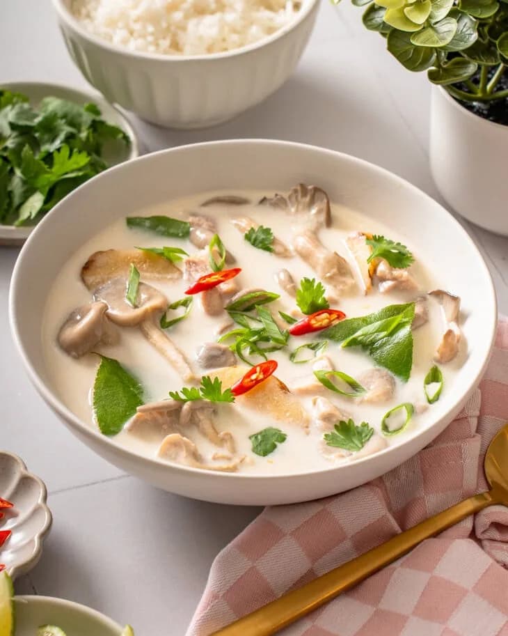 Thai Coconut Chicken Soup (Tom Kha Gai)